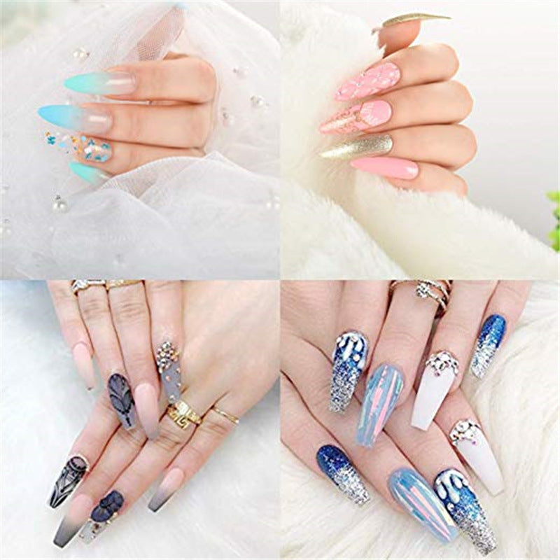 Clear/white DIY nails