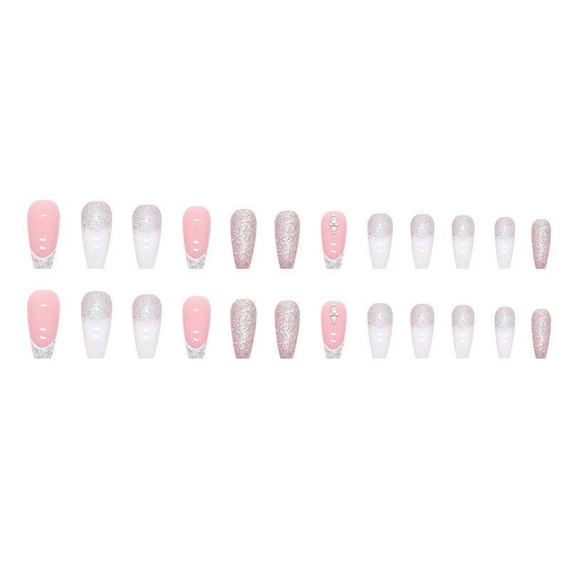 Fairy Dust Pink Nails