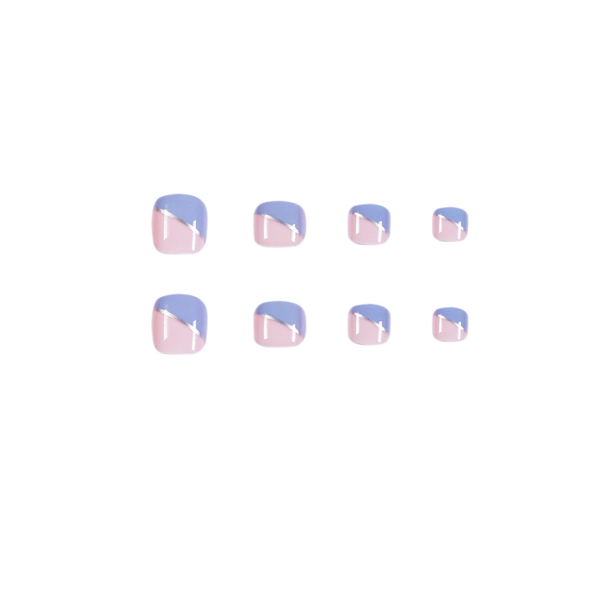 Purple Princess Press-On Toenails