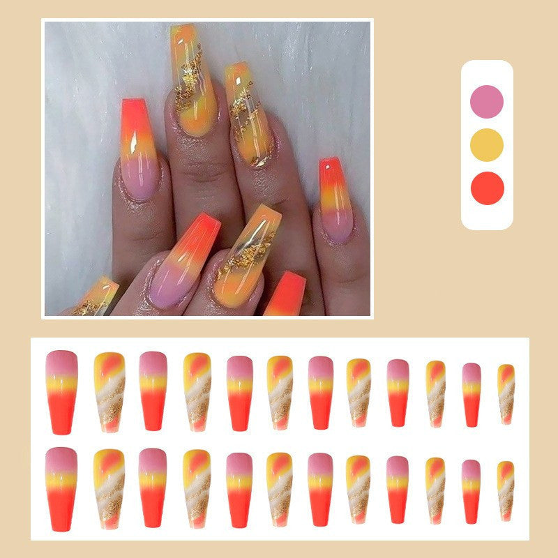 Rainbow Sherbet Nails
