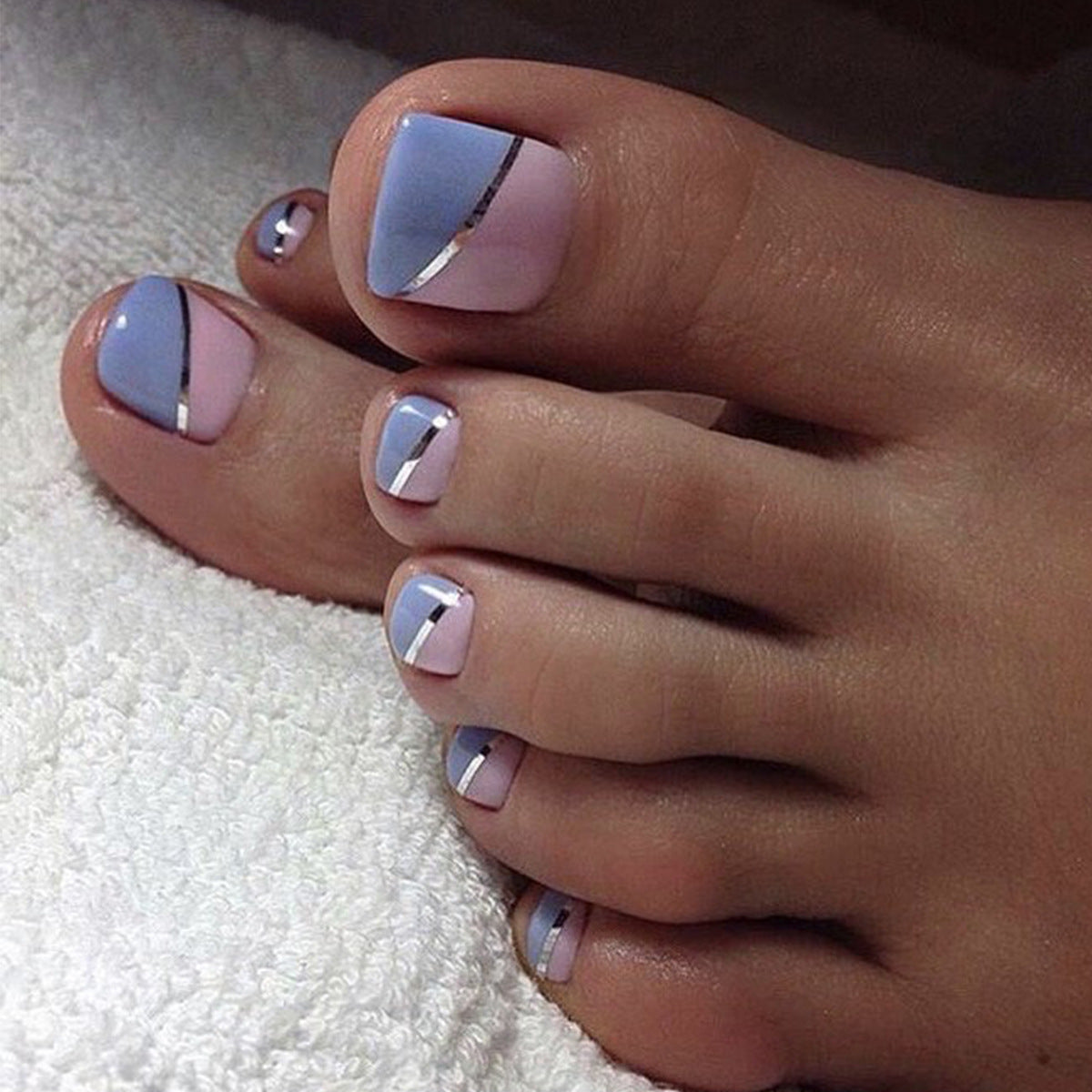 Purple Princess Press-On Toenails