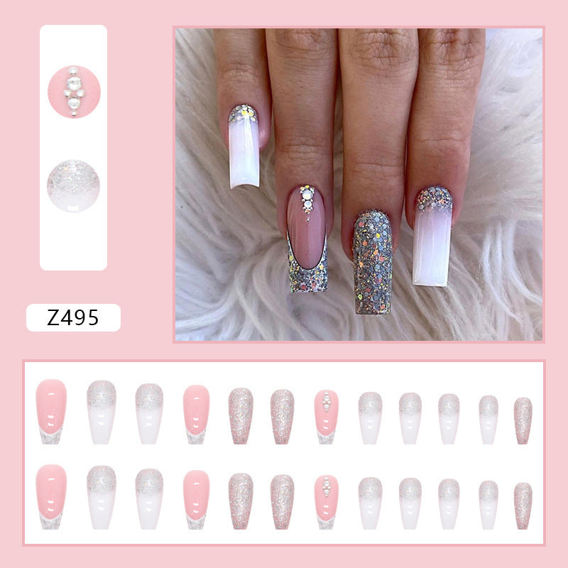 Fairy Dust Pink Nails