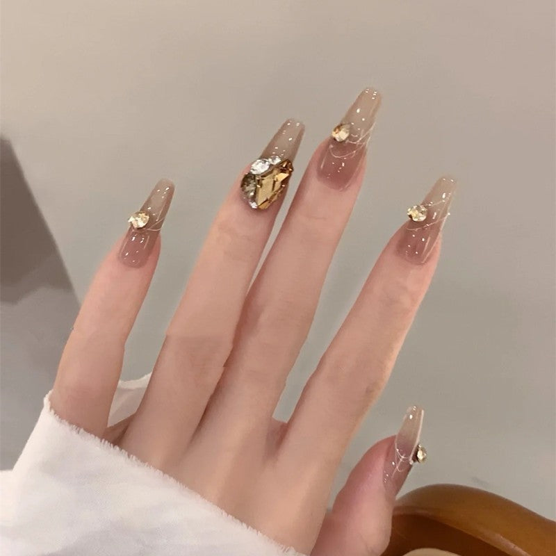 Champagne Goddess Nails